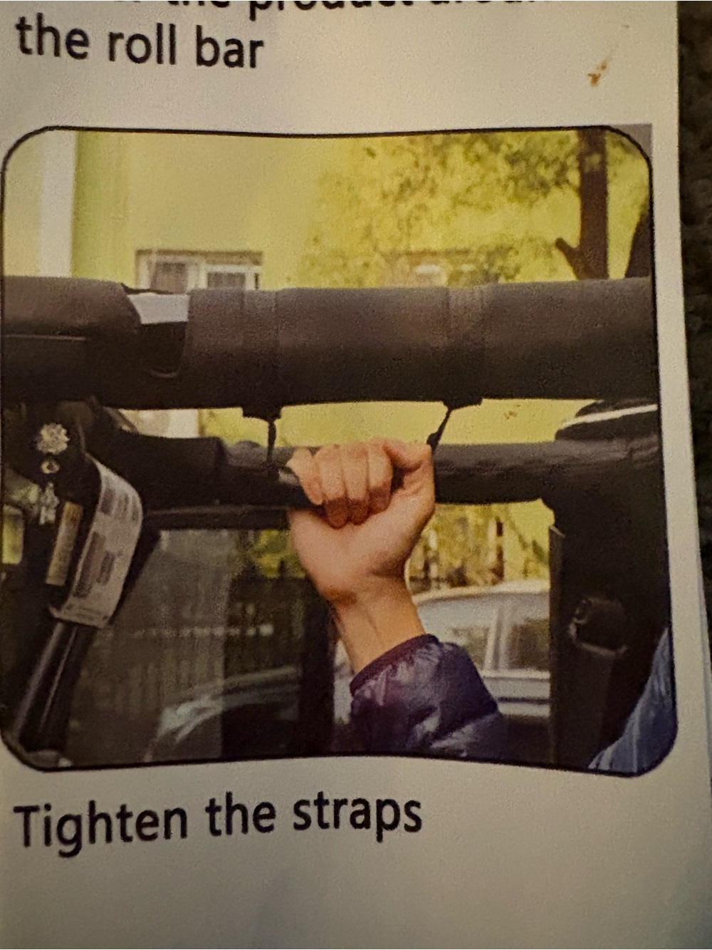 Jeep Black Soft Top Grab Handle Strap - Single